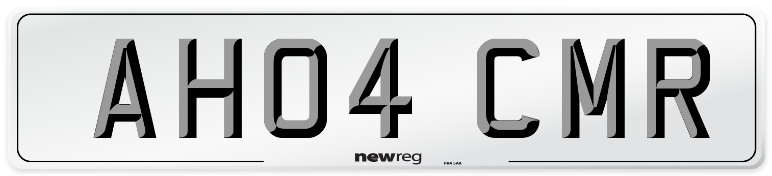 AH04 CMR Number Plate from New Reg